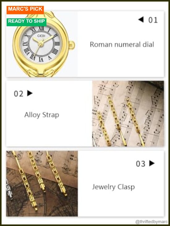 Classic Vintage Bangle-Style Elegant Dress Analog Quartz Women\'s Watch